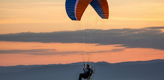 Полёт с инструктором на мотопараплане